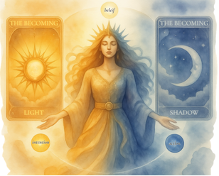 The Balance of Light, Shadow, and the Triad of Becoming