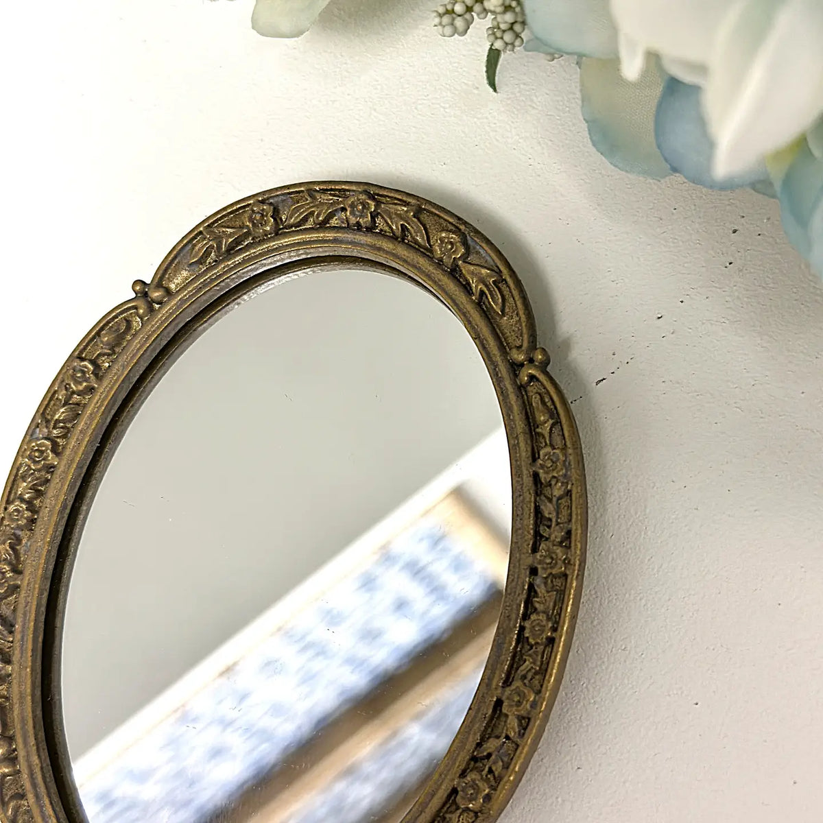 French Vintage Hand-Held Mirror