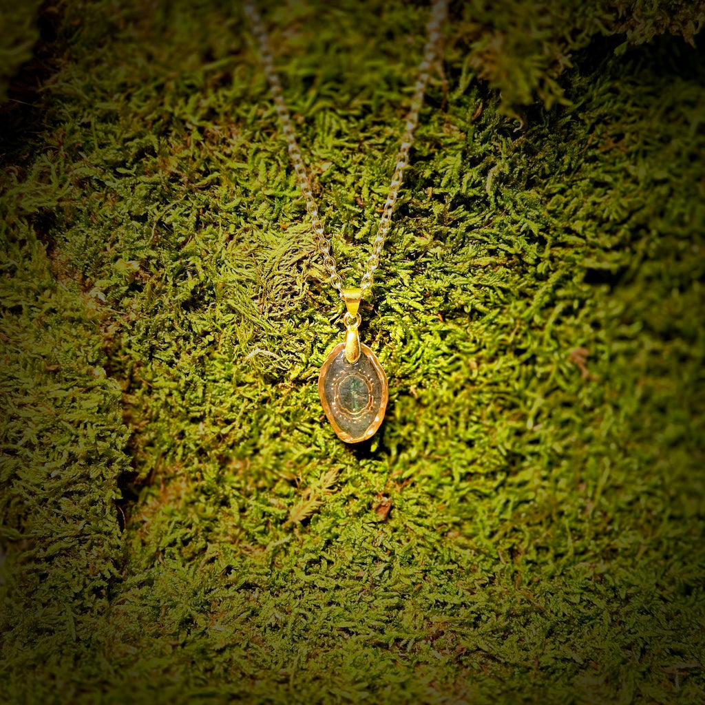 The Jeweled Beetle Pendant
