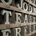 Zinc Metal Alphabet Letter