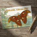 Atlas moth Colorado postcard – botanical wildlife art print by Beauty Undiscovered
