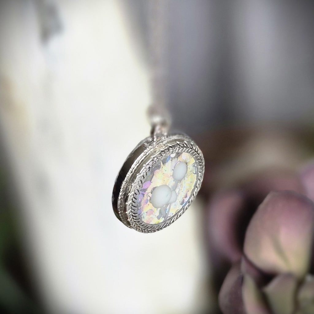 Cosmic Glen Silver Spore Pendant