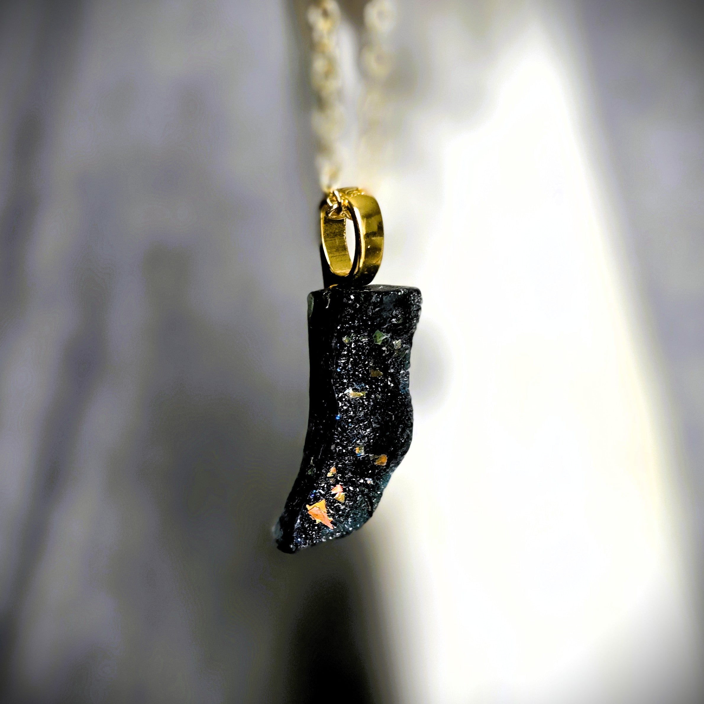 Cosmic Glen Asteroid Horn Pendant