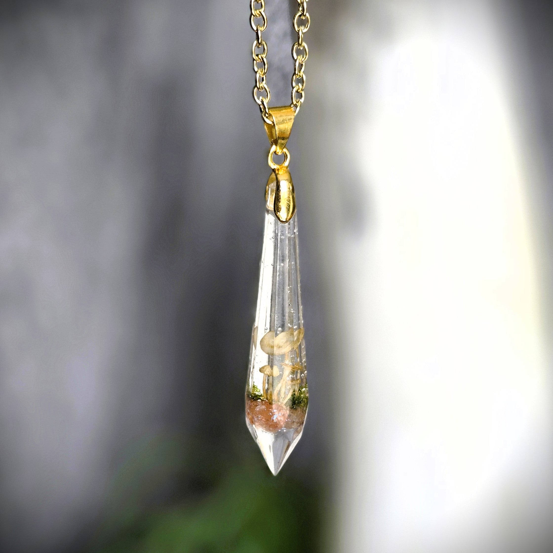 Hidden Glen Crystal Drop Pendant