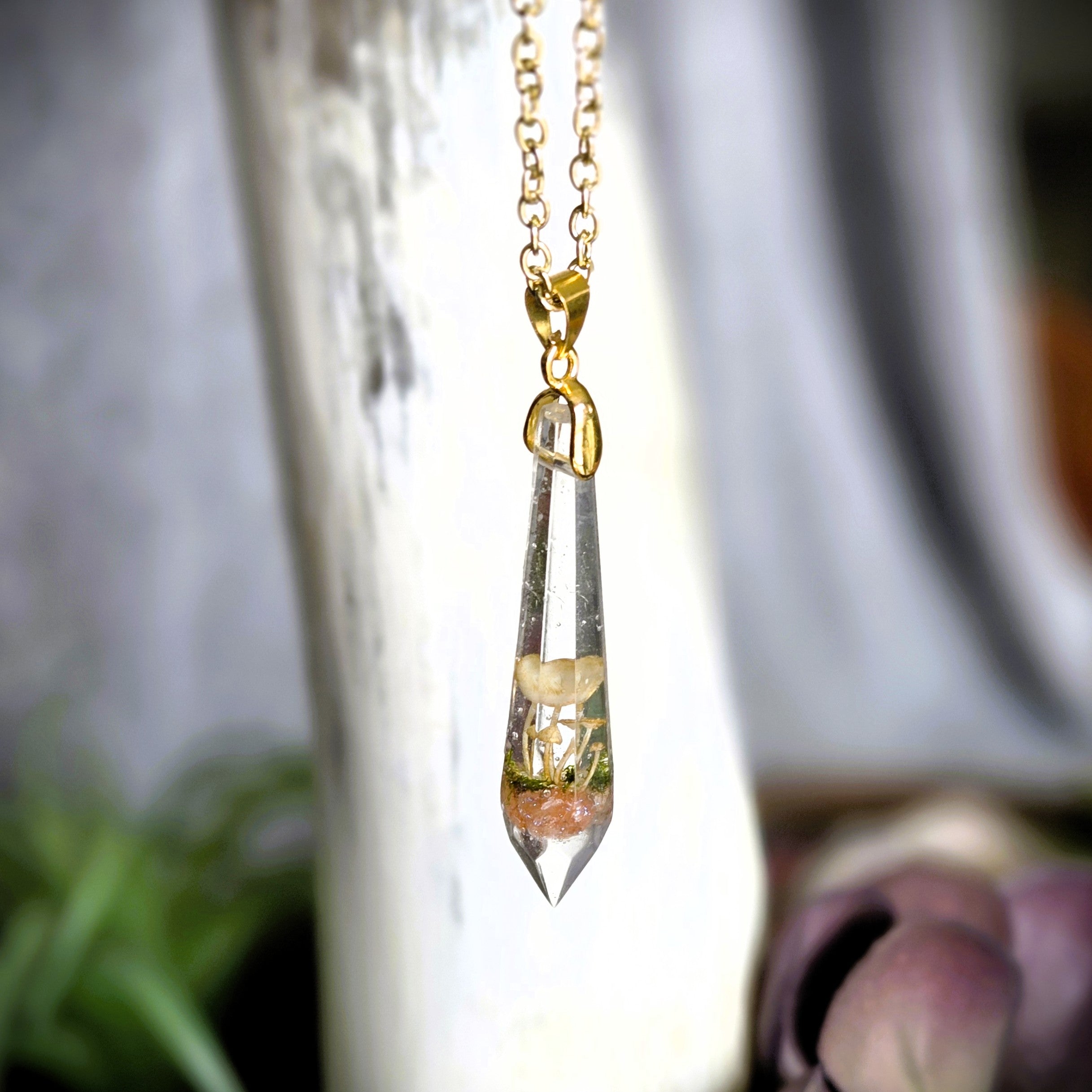 Hidden Glen Crystal Drop Pendant