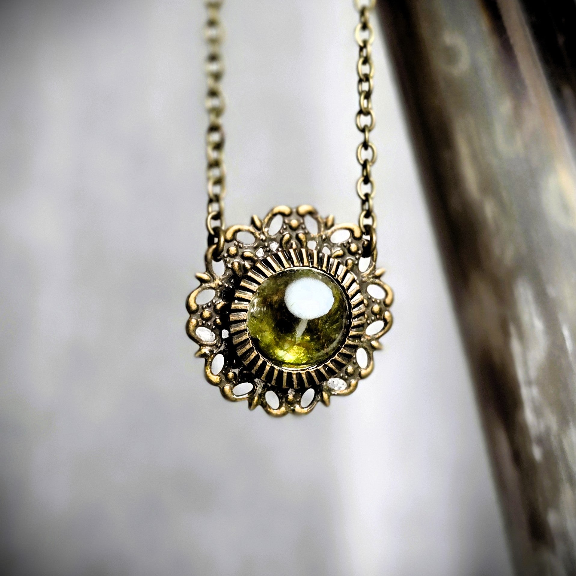 Hidden Glen Filigree Dome Pendant