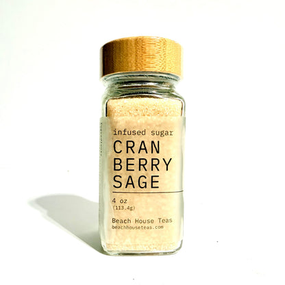 Cranberry Sage Infused Culinary Sugar