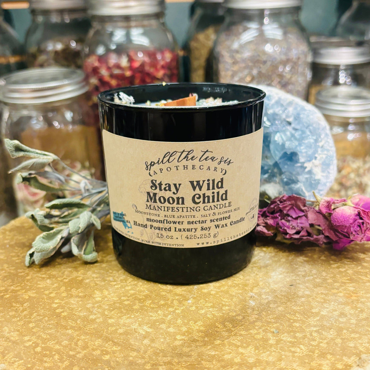Stay Wild Moon Child Candle