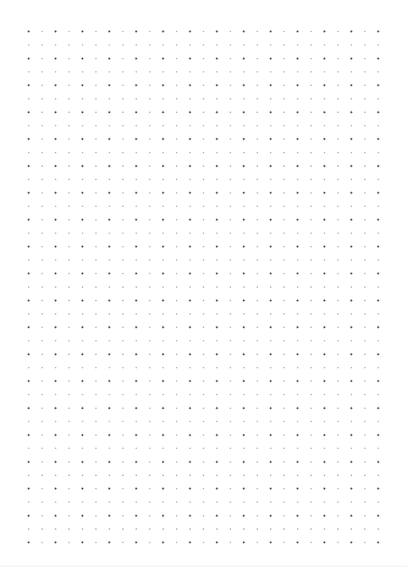 White paper with a grid of small black dots