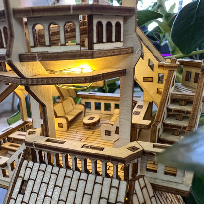 Forest Cottage Miniature Treehouse Kit