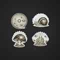 Beauty Undiscovered Sepia Sticker Set 2x2