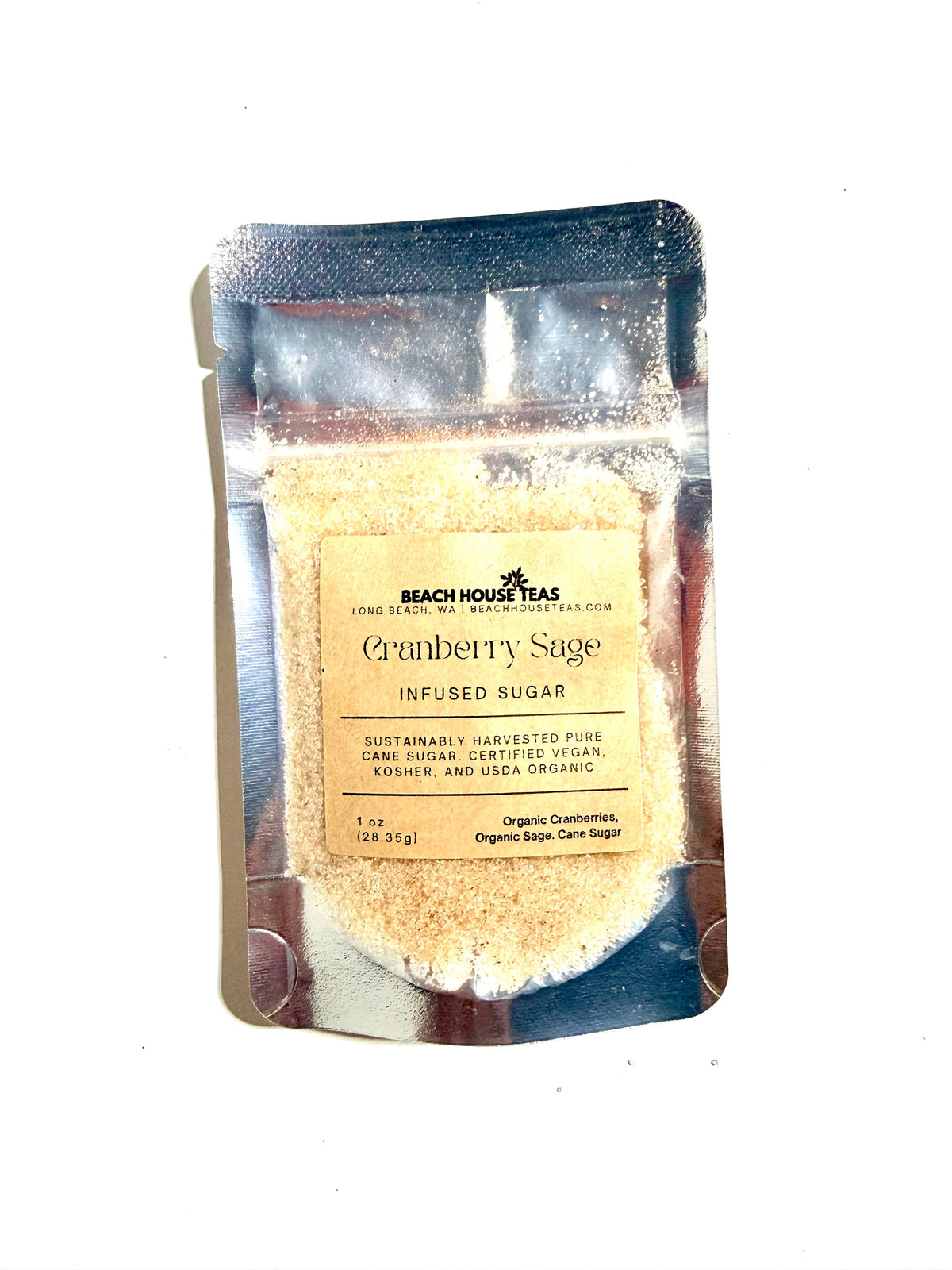 Cranberry Sage Infused Culinary Sugar