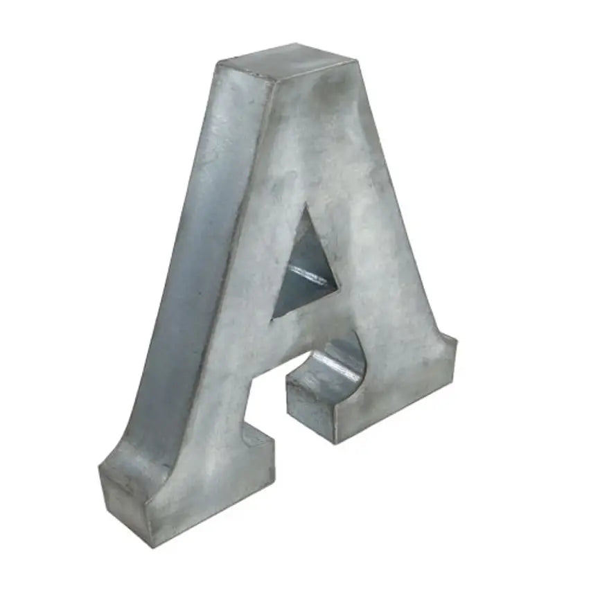 Zinc Metal Alphabet Letter
