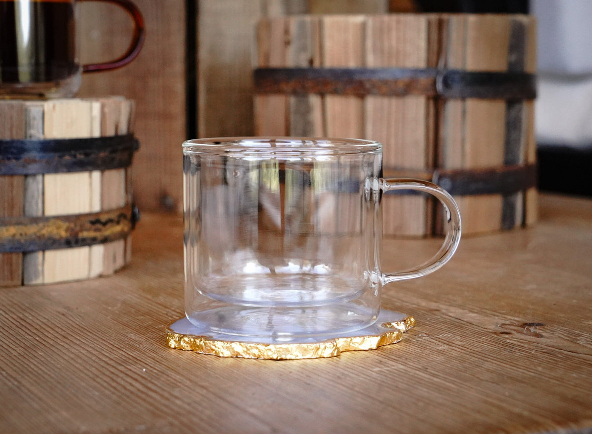Straight-Edge Double-Wall Glass Mug
