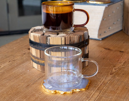 Straight-Edge Double-Wall Glass Mug