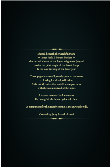 Lunar Alignment Journal 2026–2027, Second Edition