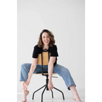 The Mom Crop in Jet Black
