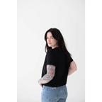 The Mom Crop in Jet Black