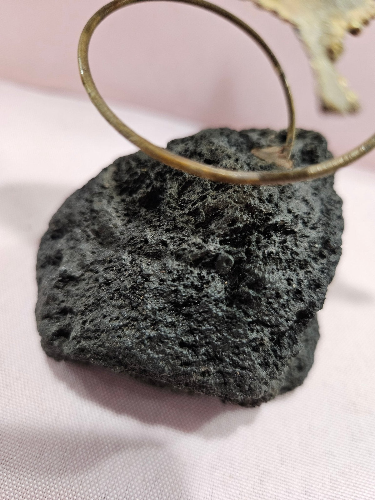 Brass Butterfly on Mineral Stone